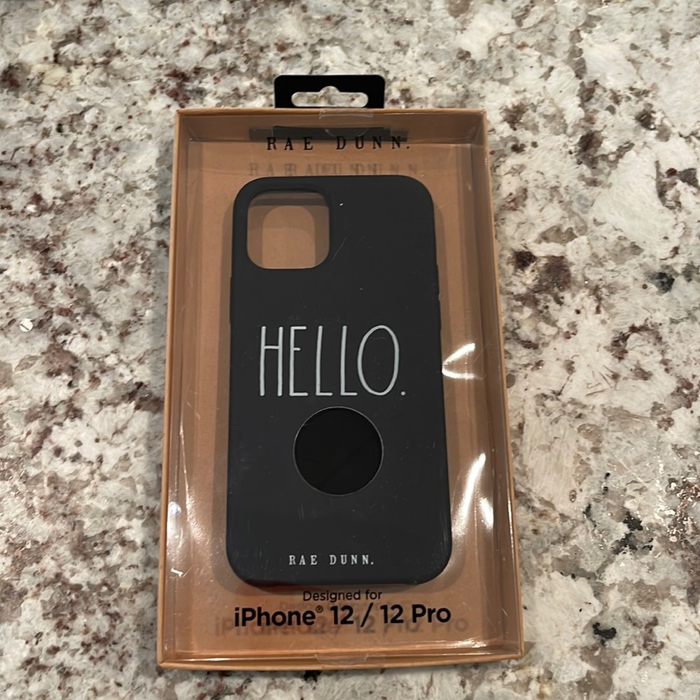 RAE DUNN HELLO IPHONE 12/12 PRO PHONE CASE